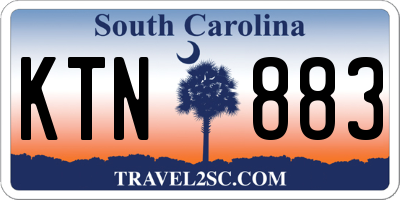 SC license plate KTN883