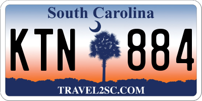 SC license plate KTN884