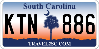 SC license plate KTN886