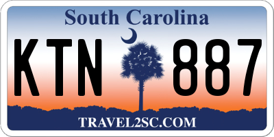 SC license plate KTN887