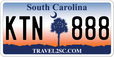 SC license plate KTN888