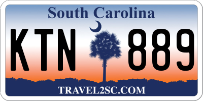 SC license plate KTN889