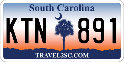 SC license plate KTN891
