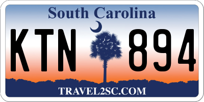 SC license plate KTN894