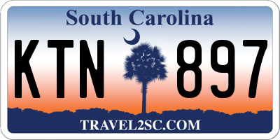 SC license plate KTN897