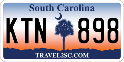 SC license plate KTN898