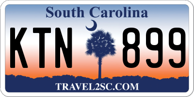 SC license plate KTN899