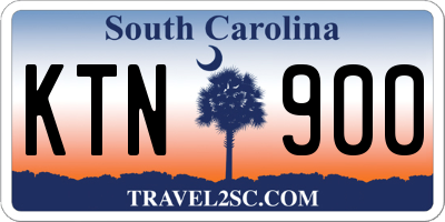 SC license plate KTN900