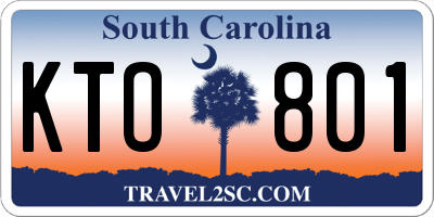 SC license plate KTO801