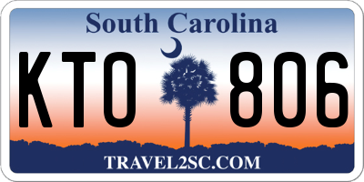 SC license plate KTO806
