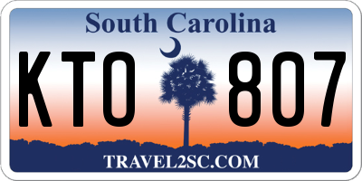 SC license plate KTO807