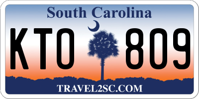 SC license plate KTO809
