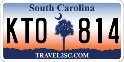 SC license plate KTO814
