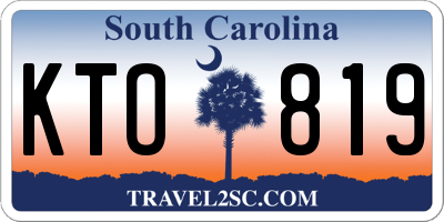 SC license plate KTO819