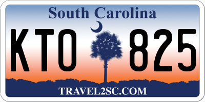 SC license plate KTO825