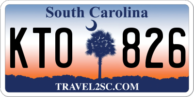 SC license plate KTO826