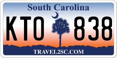 SC license plate KTO838
