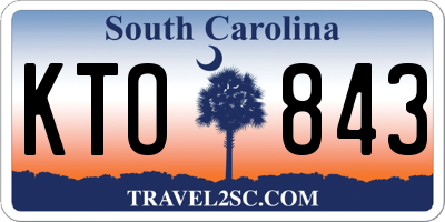 SC license plate KTO843
