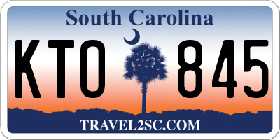 SC license plate KTO845