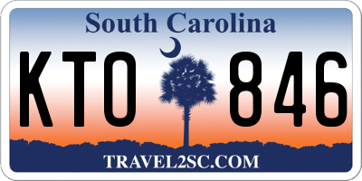 SC license plate KTO846