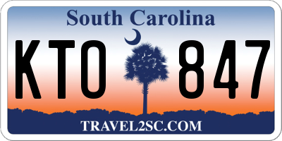 SC license plate KTO847