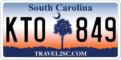 SC license plate KTO849