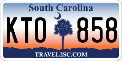 SC license plate KTO858