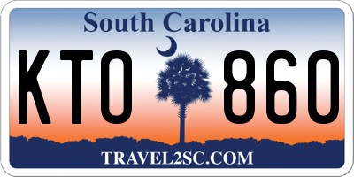 SC license plate KTO860