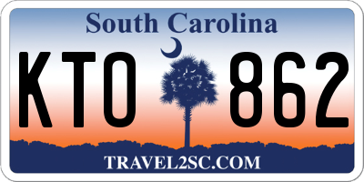 SC license plate KTO862
