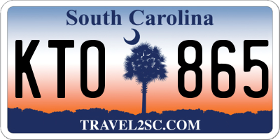 SC license plate KTO865