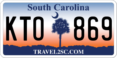 SC license plate KTO869