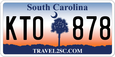 SC license plate KTO878