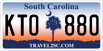 SC license plate KTO880