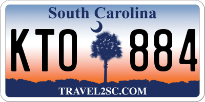 SC license plate KTO884