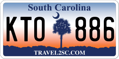 SC license plate KTO886