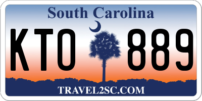 SC license plate KTO889