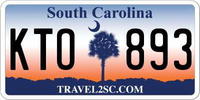 SC license plate KTO893