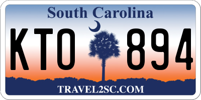 SC license plate KTO894