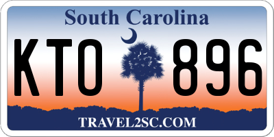 SC license plate KTO896