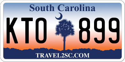 SC license plate KTO899