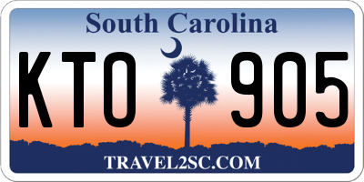 SC license plate KTO905