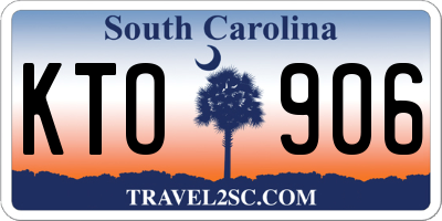 SC license plate KTO906