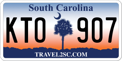 SC license plate KTO907