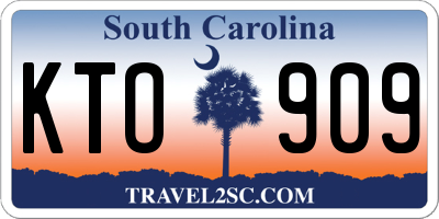 SC license plate KTO909