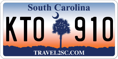 SC license plate KTO910