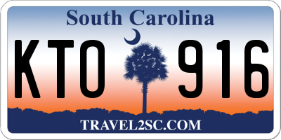 SC license plate KTO916