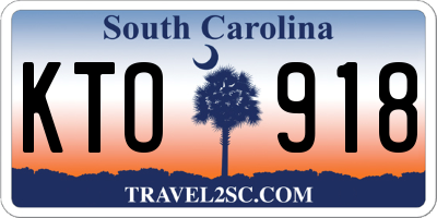 SC license plate KTO918