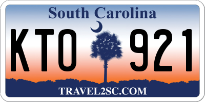 SC license plate KTO921