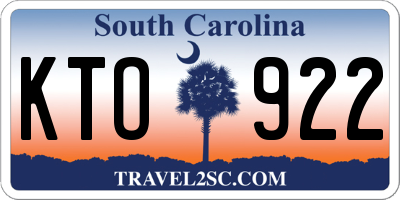 SC license plate KTO922