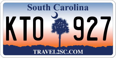 SC license plate KTO927